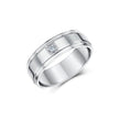 Sleek Square-Set Men's Diamond Ring