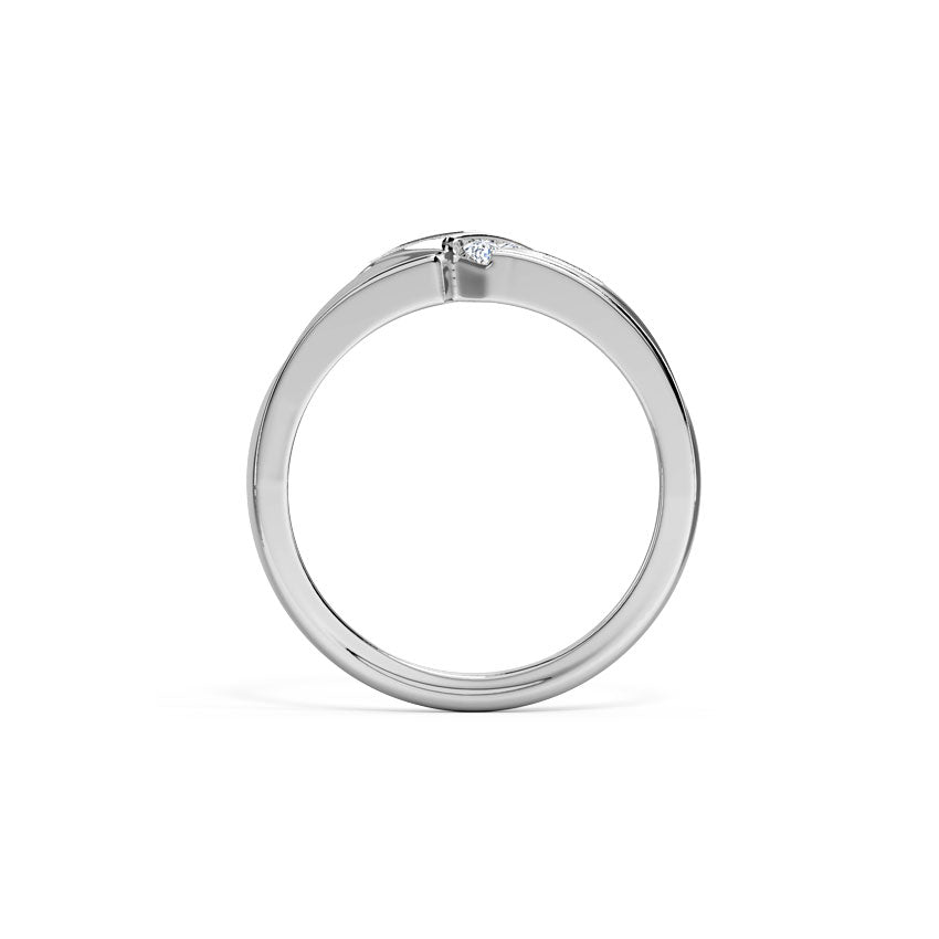 Apex Men's Diamond Ring in 925 sterling silver — close-up detail, image 5