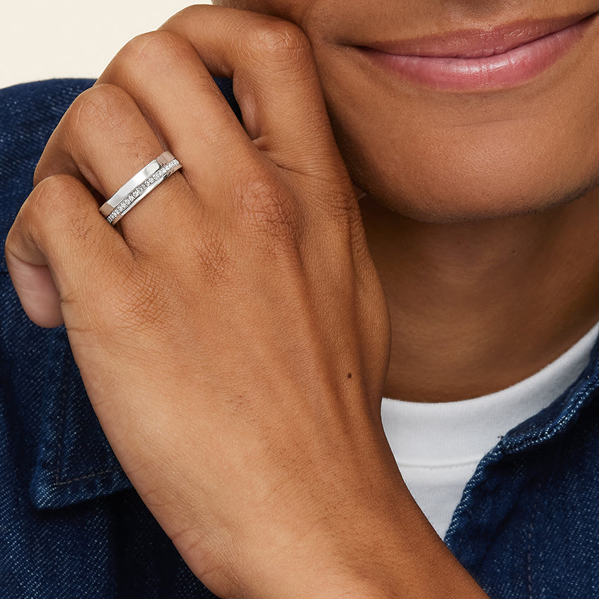 Classy Diamond Men Ring