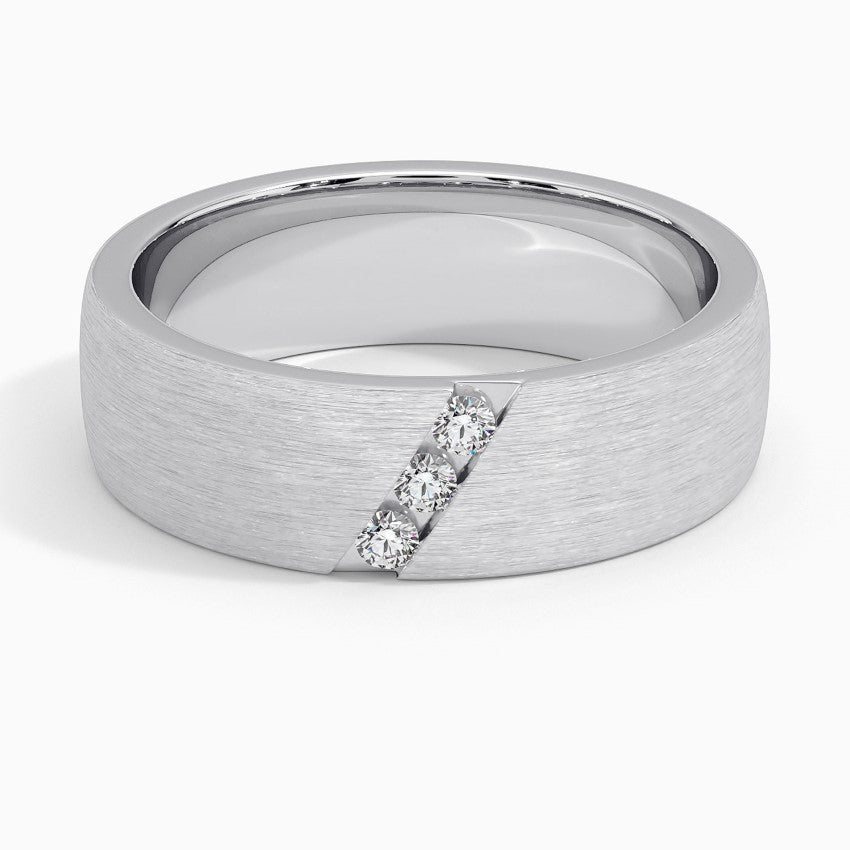 Matt Men Diamond Ring