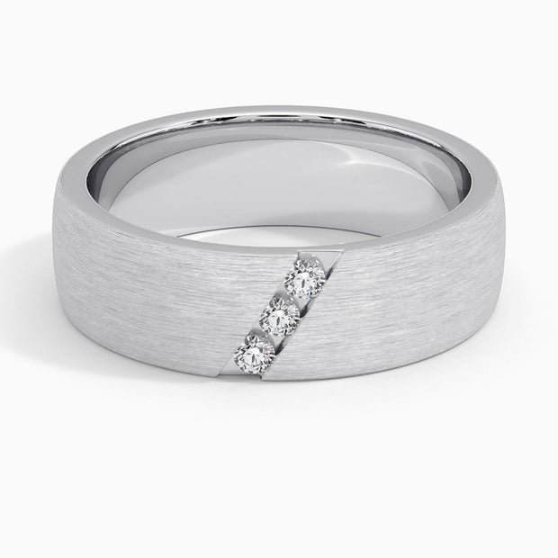 Matt Men Diamond Ring