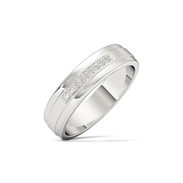 Elegant Men Diamond Ring