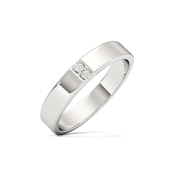 The Twin Sparkle Men Diamond Ring