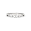The Twin Loop Gold Diamond Ring