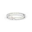 The Twin Loop Gold Diamond Ring