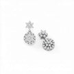 Star Cluster Gold Diamond Earrings