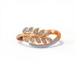 Gold Leaf Diamond Ring