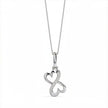 Intertwined Heart & Infinity Gold Diamond Pendant
