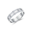 Dual Channel Men Diamond Ring