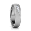 Falling Stars Men's Diamond Ring in 925 sterling silver — setting detail, image 4