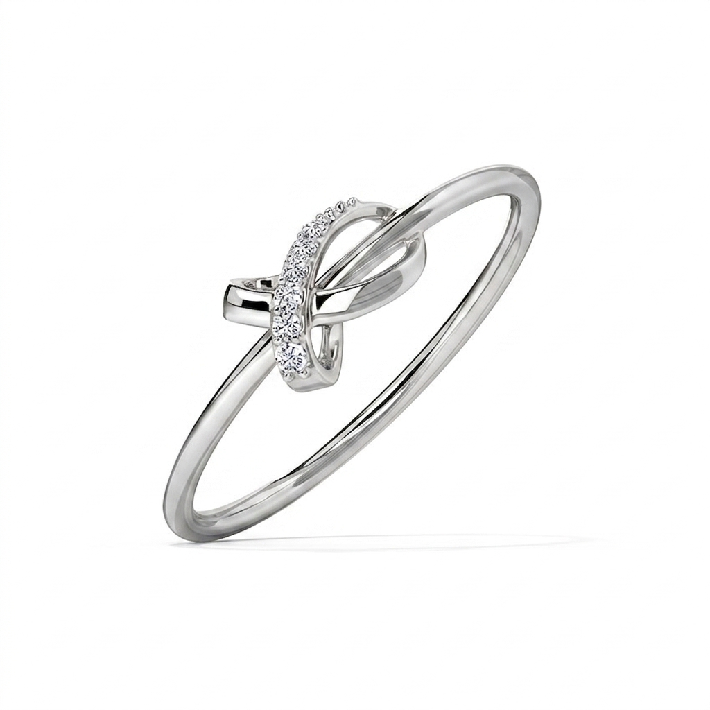 Infinity Twist Diamond Band