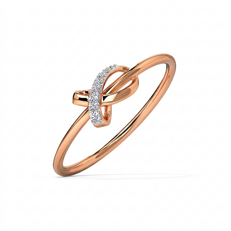 Infinity Twist Diamond Band
