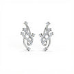 Celestial Lattice Gold Diamond Earrings