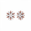 Floral Gold Diamond Earrings