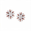 Floral Gold Diamond Earrings