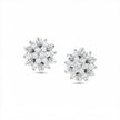 Floral Gold Diamond Earrings