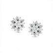 Floral Gold Diamond Earrings