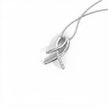 Ribbon Gold Diamond Pendant