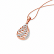 Teardrop Gold Diamond Pendant