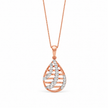Teardrop Gold Diamond Pendant