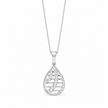 Teardrop Gold Diamond Pendant