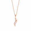 Leaf Gold Diamond Pendant