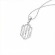 Hexagonal Lattice Gold Diamond Pendant