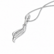 Leaf Gold Diamond Pendant