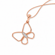 Butterfly Gold Diamond Pendant
