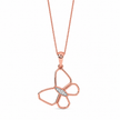 Butterfly Gold Diamond Pendant