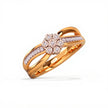 Blossom Flower Gold Diamond Ring