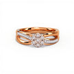 Blossom Flower Gold Diamond Ring