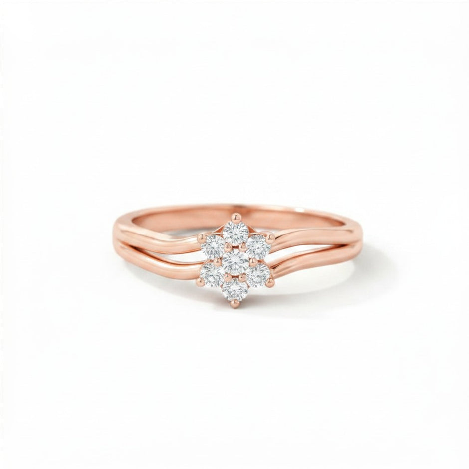 Star Gold Diamond Ring