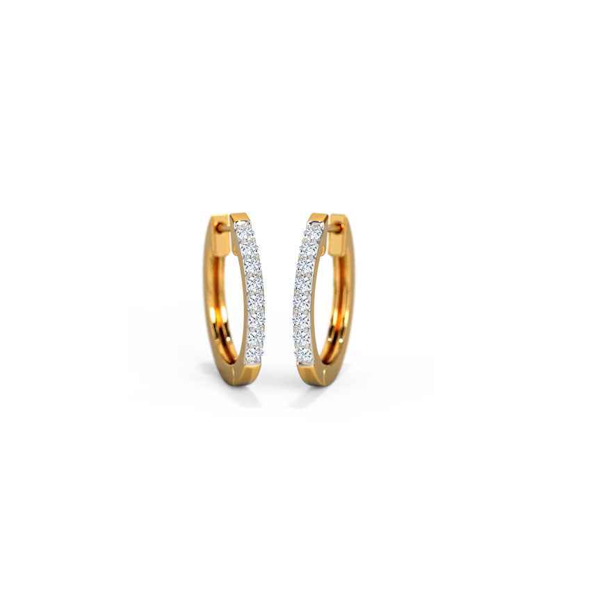 Holo Gold Diamond Earrings