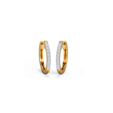 Holo Gold Diamond Earrings