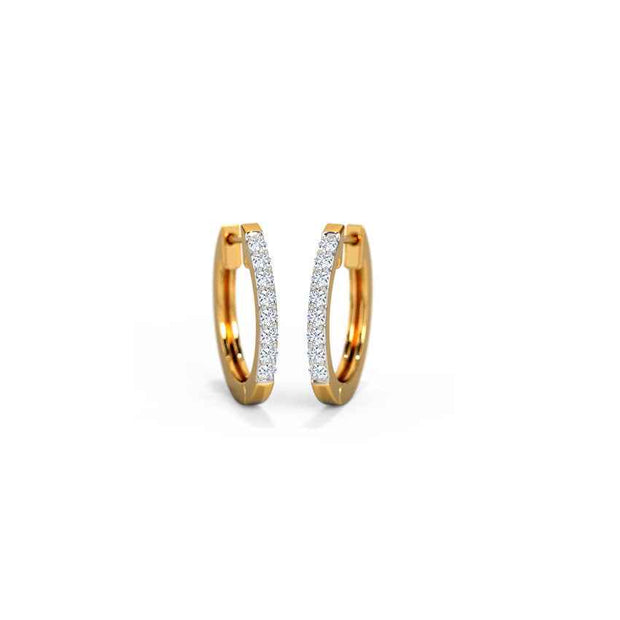 Holo Gold Diamond Earrings