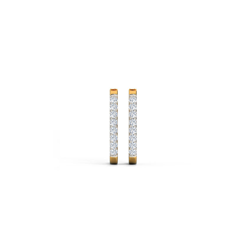 Holo Gold Diamond Earrings