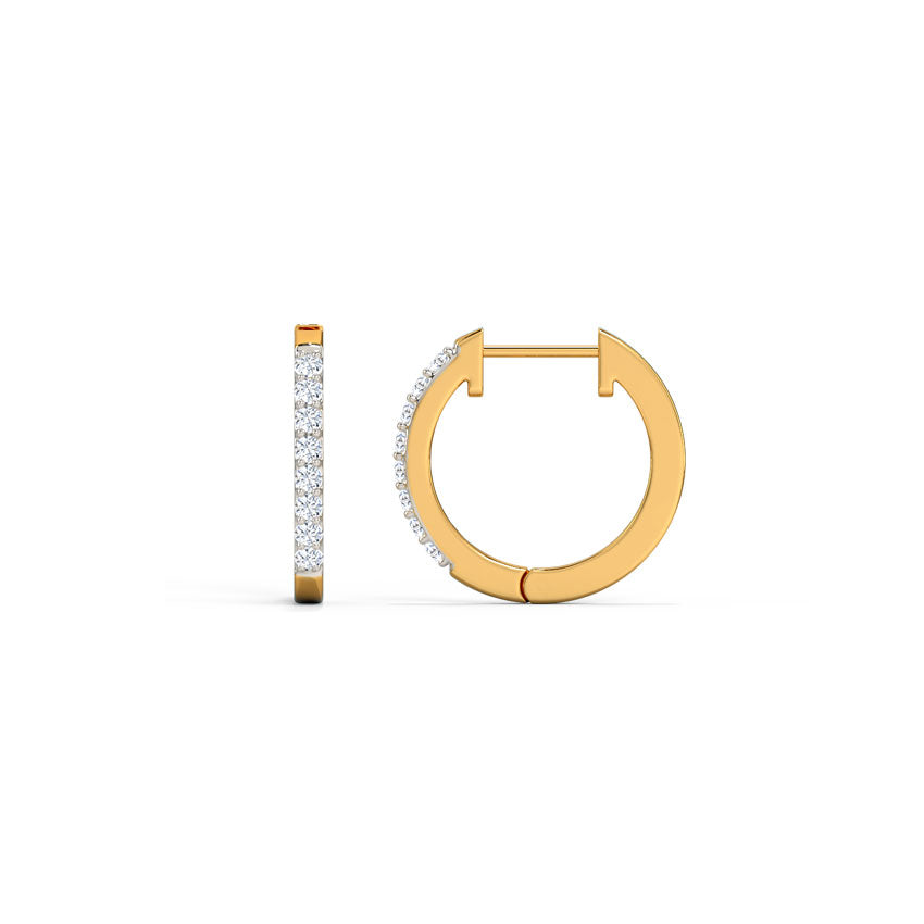 Holo Gold Diamond Earrings