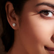 Floral Gold Diamond Earrings