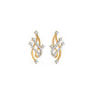 Celestial Lattice Gold Diamond Earrings