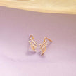 Celestial Lattice Gold Diamond Earrings