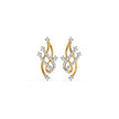 Celestial Lattice Gold Diamond Earrings