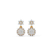 Star Cluster Gold Diamond Earrings