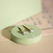 Solitaire Gold Diamond Earrings
