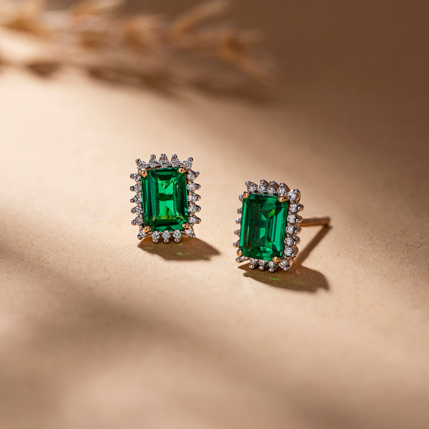 Emerald Gold Diamond Ring