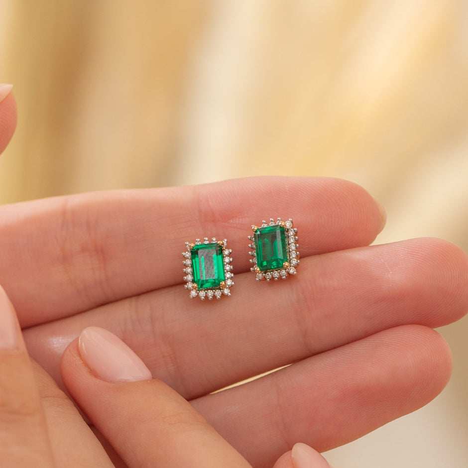 Emerald Gold Diamond Ring