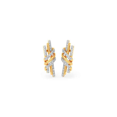 Twilight Tumble Gold Diamond Earrings