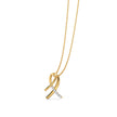 Ribbon Gold Diamond Pendant