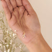 Ribbon Gold Diamond Pendant