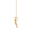 Dropping Leaf Gold Diamond Pendant